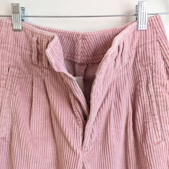 Vintage 90s Corduroy High Rise Pleated Tapered Leg Trousers/Pants - Picture 9 of 14